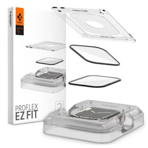 Apple Watch 7-9 (41mm) Spigen Proflex EZ FIT Näytönsuoja asennuskehyksellä (2kpl)