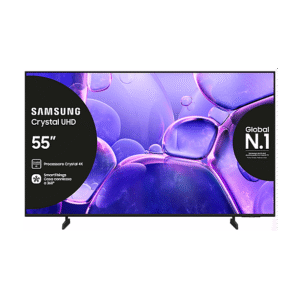 Samsung UE55U8000FUXZT, Smart TV Crystal UHD 55'', 4K, Processore 4K, HDR, Experience, OTS Lite & Adaptive Sound, Metal Stream Design