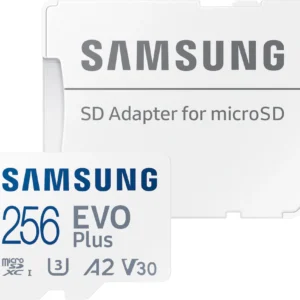 Samsung Speicherkarte "EVO Plus (2024) inkl. SD-Adapter", weiß, 256 GB, Speicherkarten, Speicherkarte
