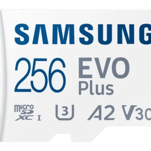 Samsung EVO Plus MB-MC256SA - Flash-muistikortti (microSDXC-SD-sovitin mukana) - 256 GB