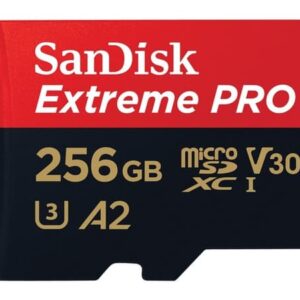 SanDisk Extreme Pro - Flash-muistikortti (microSDXC-SD-sovitin sisältyy) - 256 GB - A2 / Video Class V30 / UHS-I U3 / Class10 - microSDXC UHS-I