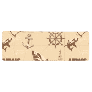 Jaws Map Gaming Mouse Mat - Medium