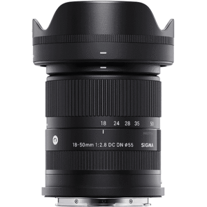 Sigma OBIETTIVO 18-50/2.8 DC DN CANON RF Zoom da viaggio, compatibilità Canon R-Mount