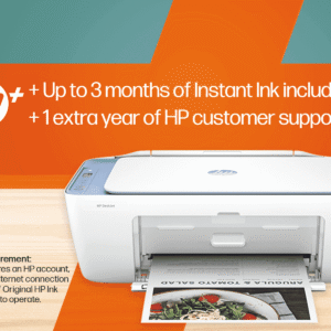 HP DeskJet 2820e All-in-One Printer Instant Ink Enabled