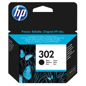 HP 302 Sort Original Blækpatron 3,5 Ml. (F6u66ae)