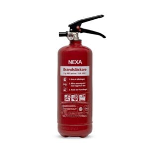 Nexa Brandsläckare pulver 2kg röd 13A 89B C