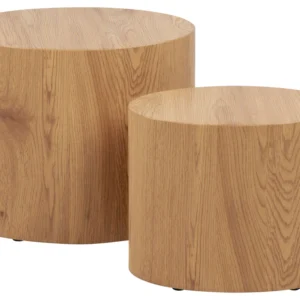 ACTONA GROUP Couchtisch "Mice 2er Set - oval, skandinavisch & modern, pflegeleicht, Komplettset" Couchtisch, Beistelltisch, OTTOs Choice, Langlebiger Beistelltisch in mehreren Farben erhältlich wildeiche B/H/T: 33cm x 40cm x 48cm