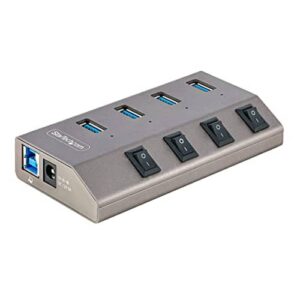 Startech - 4-Port USB 3.2 Gen 1 Hub with Individual On/Off Switches