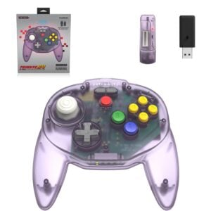 Nintendo Retro-Bit Tribute 64 Wireless Controller V2 Atomic Purple